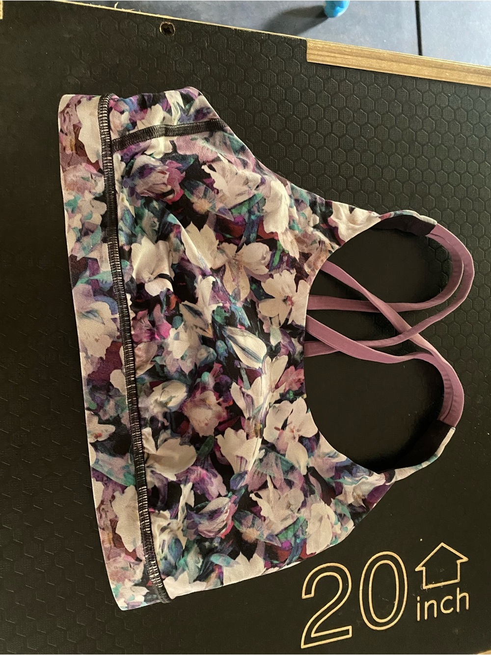 lululemon athletica Purple Multi Floral Sports Bra